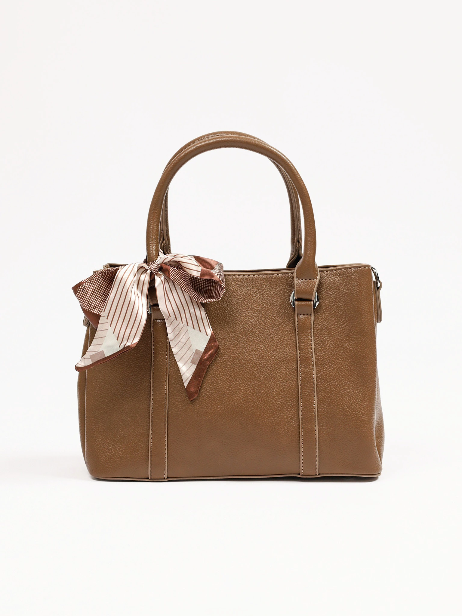 Сумка-тоут с декоративным платком в ассортименте